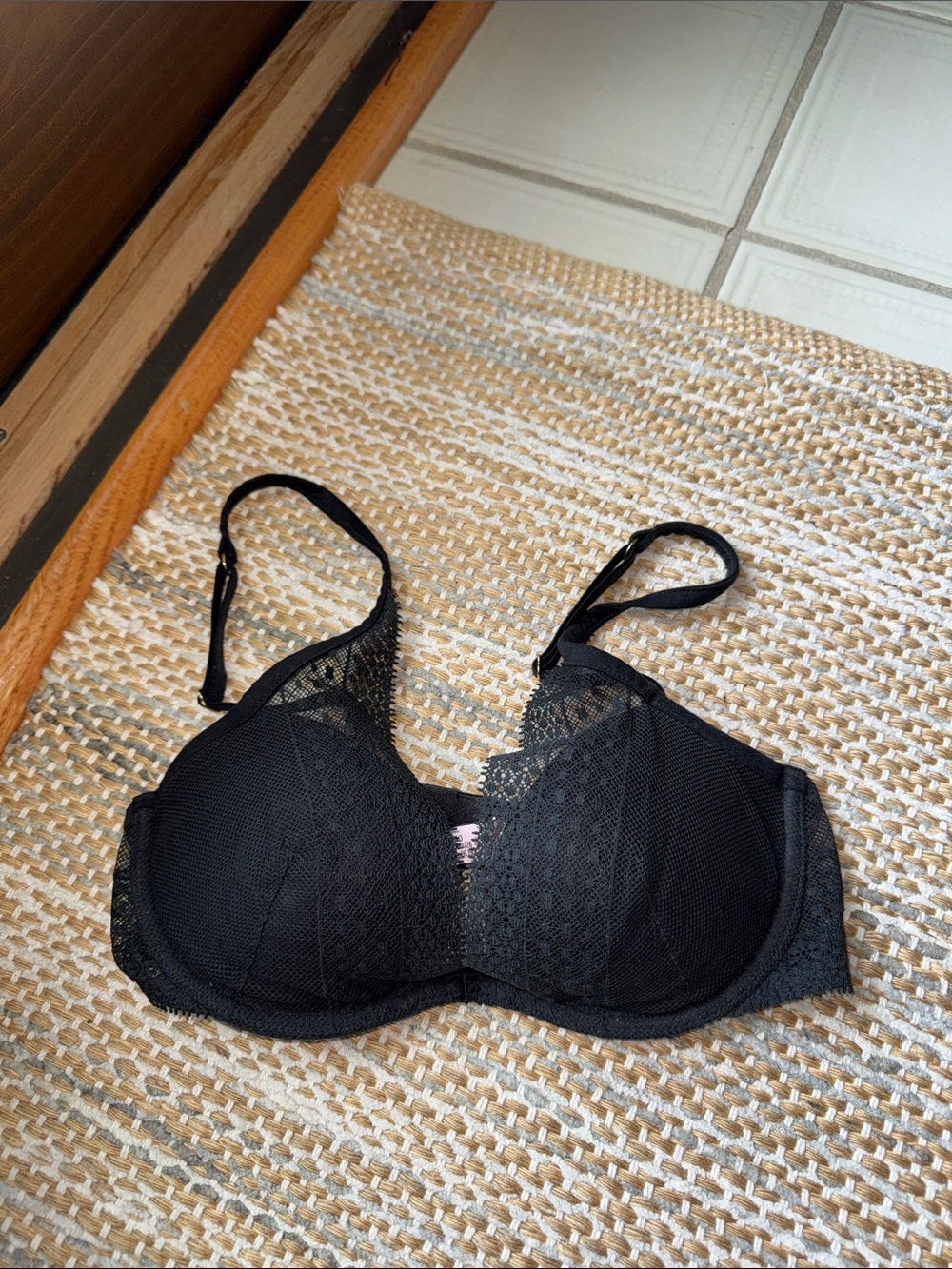 Victoria's Secret Black Lace Underwire Bra